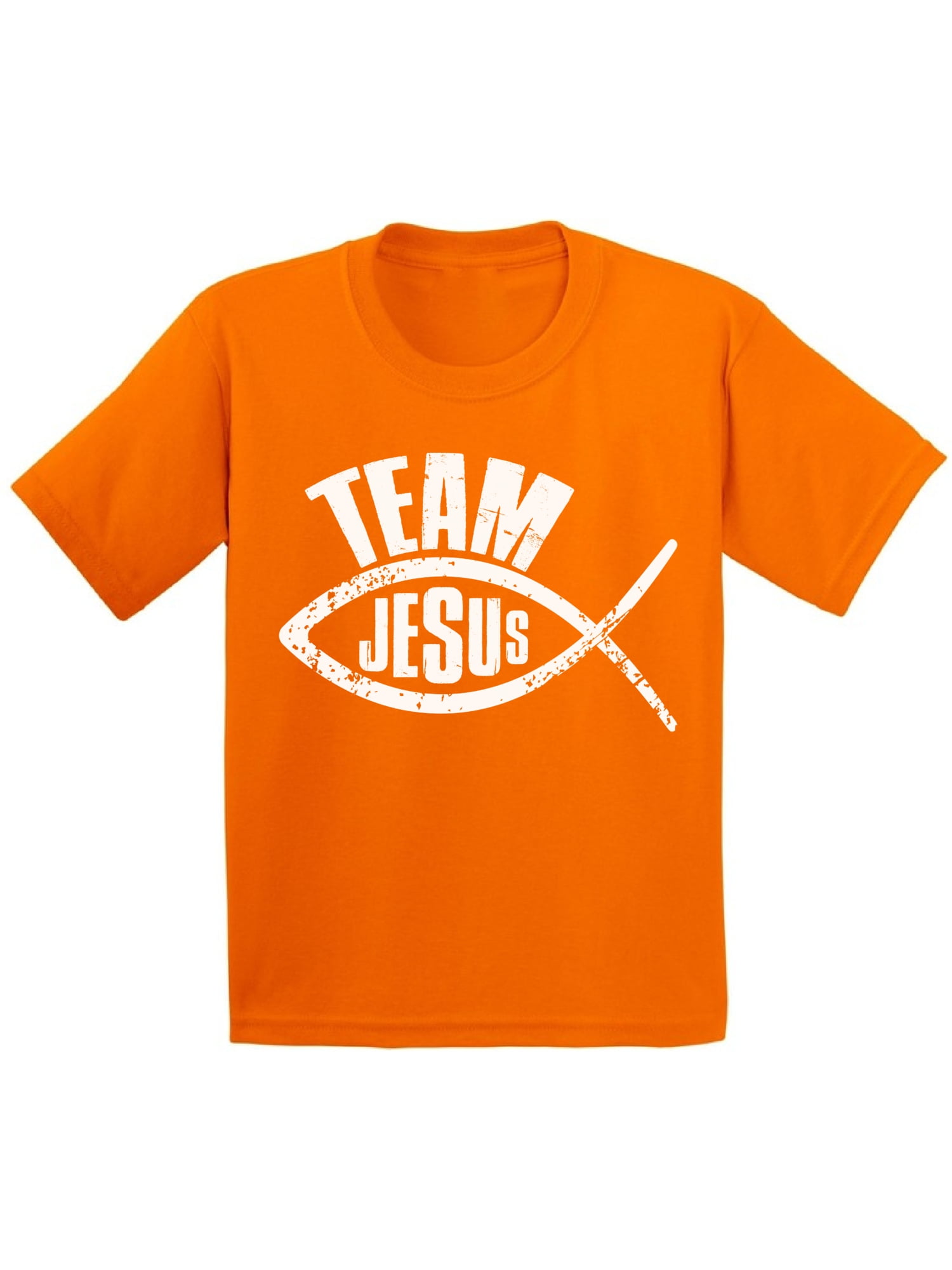 Awkward Styles Team Jesus Youth T Shirt Fish Shirt for Kids Christian T ...