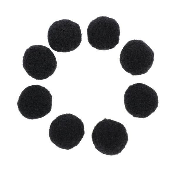 WORGEOUS 1000 Pcs Red Pom Poms Fidget Toys Polyester Pompom Pompom Balls 2X2X2CM Black