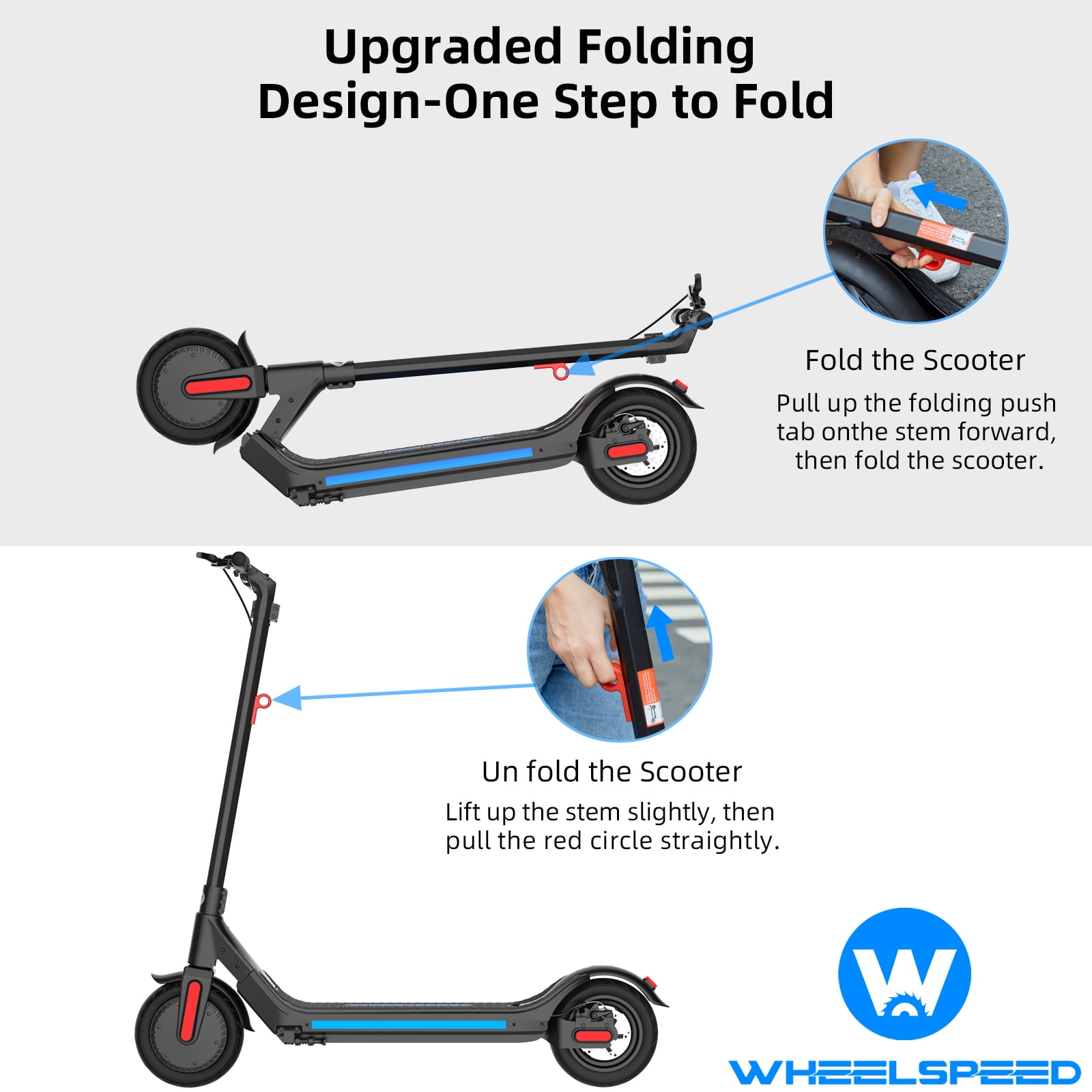 Wheelspeed X1 PRO Trottinette électrique pour adultes, pneus