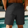 thumbnail image 5 of Mens Cargo Shorts Drawstring Elastic Waist Quick Dry Shorts with Pockets Breathable for Casual Gym Running Basketball Workout Shorts, 5 of 5