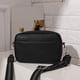 thumbnail image 4 of Bolsos Cruzados Clásicos Bolso Mensajero Pequeño PU Sólido Bolso (Negro), 4 of 6