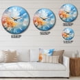thumbnail image 5 of Designart "Canvas of the Skies Cloudy Artistry I" Landscapes Oversized Wall Clock, 5 of 5