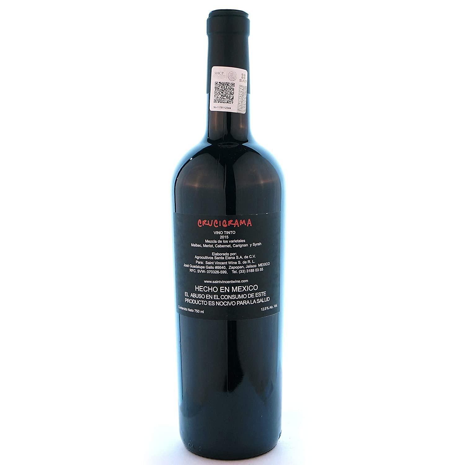 Vino Tinto Santa Elena Crucigrama 750 ml Santa Elena Crucigrama Walmart en linea