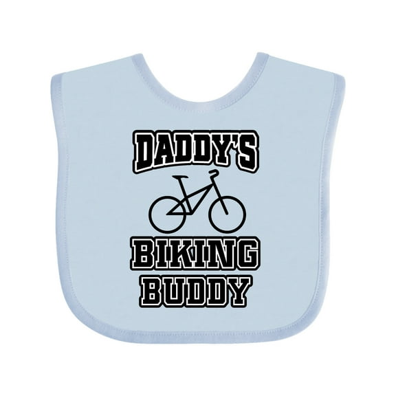 Inktastic Daddys Biking Buddy Boys or Girls Baby Bib