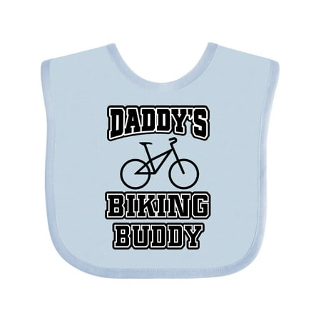 

Inktastic Daddys Biking Buddy Boys or Girls Baby Bib