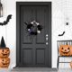 thumbnail image 1 of Guirnalda redonda de Halloween para puerta delantera, guirnalda para colgar en la pared, decorativa , artificial aterradora para cé Baoblaze Corona de puerta delantera, 1 of 7