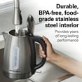 thumbnail image 3 of Hamilton Beach Stainless Steel Electric Kettle, Tea & Water Kettle with LED Light Ring, 1.7L, 3 of 8