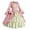 P-Pink, variant on Kcodviy Women Vintage Dresses Square- Gothic Clothing Men Boots Patchwork Lace Three Quarter Gothic Clothing for Juniors Sleeve Floor-Length Gothic Dresses
