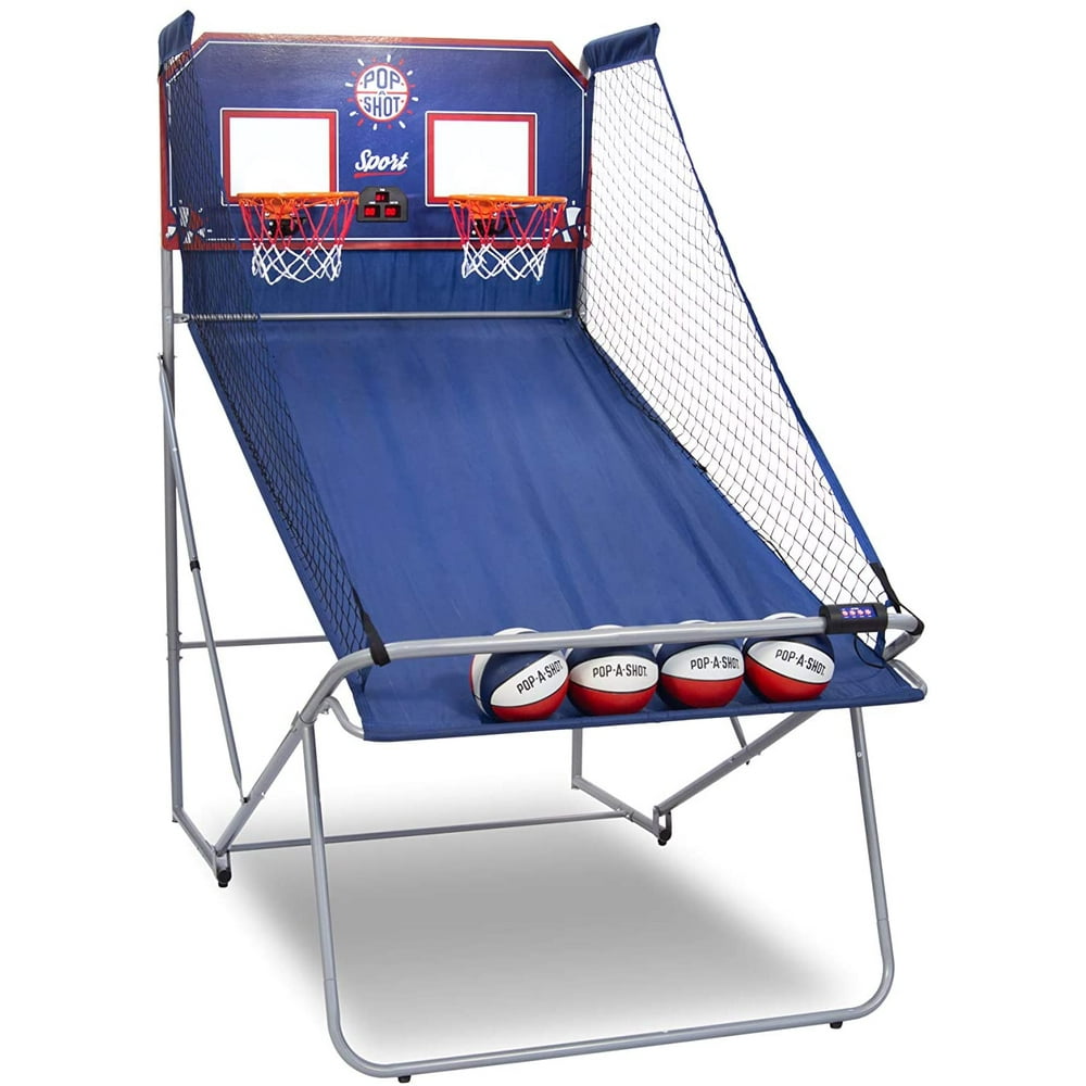 PopAShot Official Dual Shot Sport Arcade Basketball Game Walmart