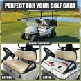 thumbnail image 4 of Yuyamidu Cute Snowman Golf Cart Seat Covers with 4 Front Pockets Christmas Golf Cart Cushion Covers for 2-Person Seats Club Car Seat Towel Blanket, 4 of 7