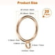 thumbnail image 3 of Uxcell 20-Pack Anillo de Cortina con Ojal 1.25 Pulgadas ID se Ajusta a Varilla de Cortina de 1 Pulgada Anillos de Drapería de Metal Dorado, 3 of 7