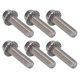 thumbnail image 4 of 20 piezas M10x1.5 Tornillos A2‑70 Tornillo de cabeza hexagonal con brida de acero inoxidable con junta DIN6921M10x40, 4 of 9