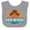 Heather and White, variant on Inktastic Gulf Shores Alabama Vacation Boys or Girls Baby Bib