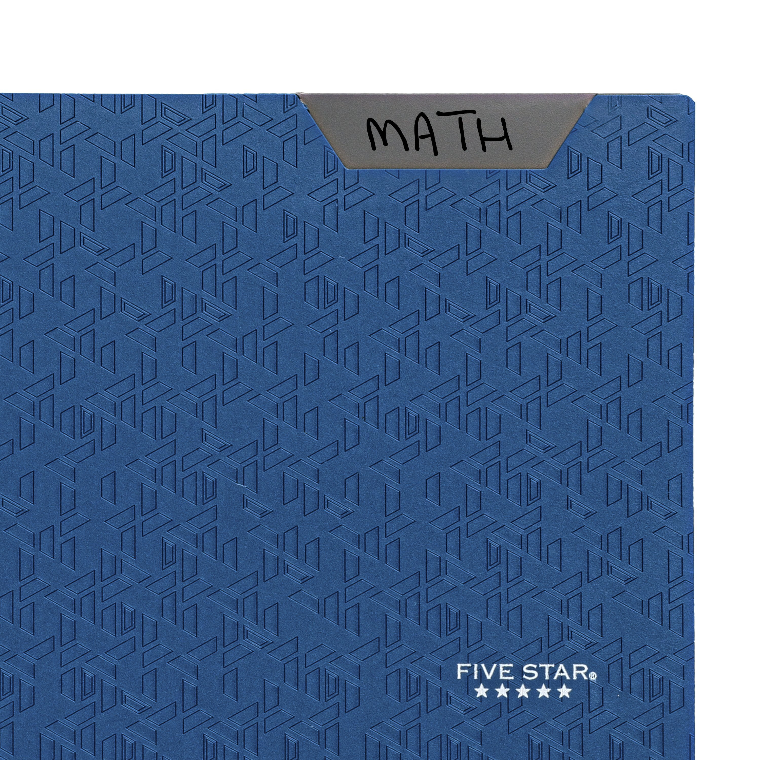 (2 pack) Five Star 2-Pocket Stay-Put Plastic Folder, Pacific Blue (333420A-WMT22)