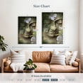 thumbnail image 4 of Elephant Stock Inner Tranquility Wall Art - Vertical Canvas Wall Art - Living Room Wall Decor - Religion And Spirituality Canvas - Gray And Beige Decor By Fusion Idol Arts - 30" x 45", 4 of 8