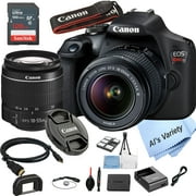 Canon EOS Rebel T7 with 18-55mm f/3.5-5.6 Zoom Lens 24.0 Megapixels 9-Point AF WiFi HD 1080P - 128GB DSLR Camera Bundle (International Version)