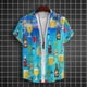 thumbnail image 2 of Camisa hawaiana para hombre, camisa de manga corta con estampado de cerveza playera, camisetas de bebidas de verano, ropa informal de diseño original para hombre, 2 of 4