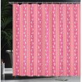 thumbnail image 3 of Ambesonne Nature Shower Curtain, Garden Leaf Pattern Print, 69"Wx75"L, Magenta and Pastel Pink, 3 of 4