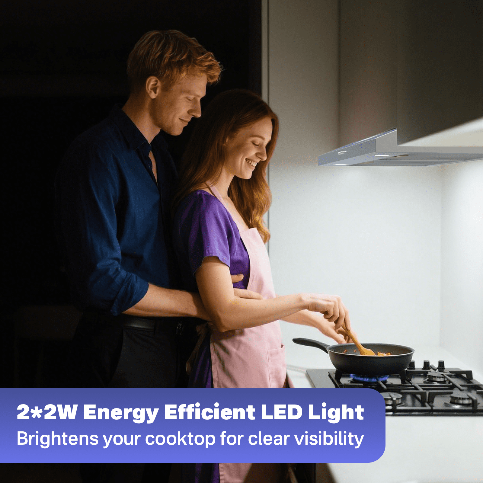 Graceall 29 Inch Under Cabinet Range Hood, Slim Stainless Steel Kitchen Vent Hood 300 CFM Ultra Quiet Brushless Motor, Ducted/Ductless Convertible with LED Lights & Dishwasher Safe Filters