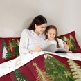 thumbnail image 5 of Homewish Child Merry Christmas Full Size Comforter Sets, Red Green Xmas Tree Bedding Comforter Set, Cartoon Stars Polkadots Reversible Bedding Sets, Luxury Bedroom Decor, 3-Piece, 5 of 8