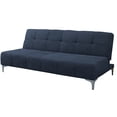 thumbnail image 4 of Sofa Cama Reclinable El Bazar Store New York Azul Terciopelo Marino Futón 3 posiciones Sala, 4 of 7