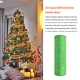 thumbnail image 3 of Toystoory 1 rollo de cinta de malla navideña de poliéster, Color sólido, decorativo, resistente al agua, para envolver regalos, fiesta, cintas Kits de decoración para fiestas Verde, 3 of 6