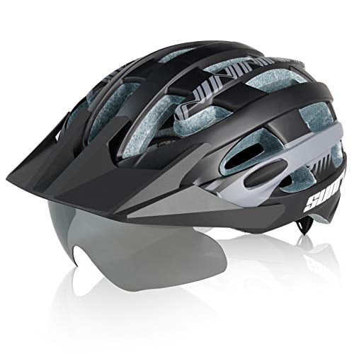 Cycling Helmet Men & Women Mountain Road Bike Bicycle Helmet W/ Goggles Visor 