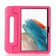 thumbnail image 4 of Allytechgroup Kickstand Case for Samsung Galaxy Tab A9 8.7 Inch 2023 (SM-X110 / X115), Fashion Lightweight EVA Foam Handle Stand Kids Friendly Shockproof Cover Case - Rose, 4 of 6
