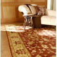 thumbnail image 2 of Hauteloom Parkhill Wool Living Room, Bedroom Area Rug - Traditional - Brick Red, Peach, Mustard - 8' Round, 2 of 8