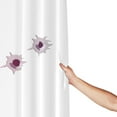 thumbnail image 6 of Shots Bullet Holes Pattern Shower Curtain, Drak Red Waterproof Bath Curtains for Bathroom Decorations, 72 x 72 inches, 6 of 7