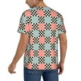 thumbnail image 2 of Vsdgher Colorful Checkered Mens T-Shirts Baseball Vintage Fashionable Lightweight Casual Crew Neck Slim Fit with Long Sleeves-XX-Large, 2 of 7