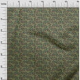 thumbnail image 2 of oneOone Cotton Poplin Fabric Leaves & Floral Block Print Sewing Fabric BTY 42 Inch Wide, 2 of 4