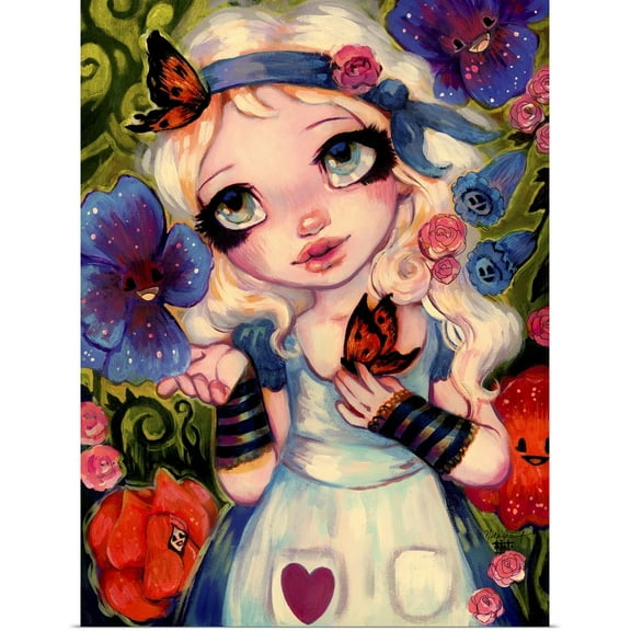 Great BIG Canvas | Rolled Natasha Wescoat Poster Print entitled The Talking Flowers