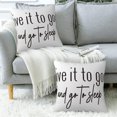 thumbnail image 5 of Throw Pillow Cover Case Give It to God and Go to Sleep Pillow Covers 18x18 Inch Set of 2,Soft Decorative Throw Pillow Case for Living Room Bedroom Sofa Couch Cushion Covers, 5 of 6