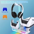 thumbnail image 4 of Horizontal Stand for PS5 Slim with Cooling Fan & Controller Charging Station, RGB Light Base, 3-Speed Adjustable Fan, PlayStation 5 Slim Accessories, 4 of 9
