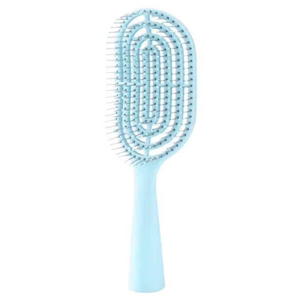 Cepillo de pelo ventilado, portátil, antiestático, fino, grueso, rizado, largo, húmedo y seco, cepillo de paleta, masajeador de cuero cabelludo, peine desenredante para peinar el cabello.