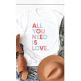 thumbnail image 6 of All You Need is Love Graphic Tee T-Shirt PLUS, 6 of 6