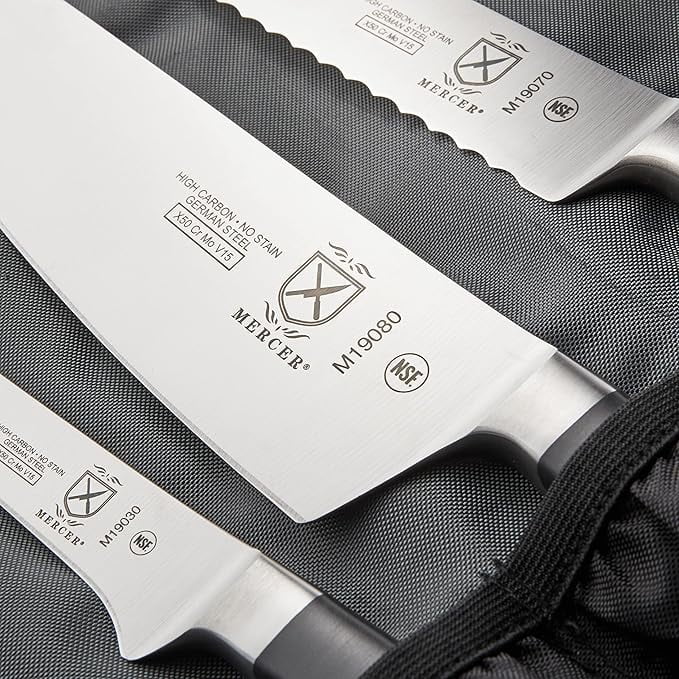 Mercer Culinary M21830 Zum 7-Piece Forged Knife Set in Roll