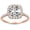 rose-gold, variant on Houston Diamond District 3.5 to 6.5 Carat LAB GROWN DIAMOND Halo Cushion Cut Diamond Engagement Ring (D-E Color VS1-VS2 Clarity) Platinum 6.5 Carat Size-6.5