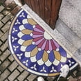thumbnail image 4 of Diseño de anillo de seda que elimina el polvo para entradas, tapetes de entrada para el hogar, tapetes de puerta semicirculares, 4 of 5