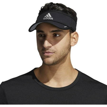 adidas Men's Superlite Vizor II (Black/Silver, One Size)