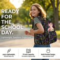 thumbnail image 2 of DISNIMO Axolotl Maths Printed 3 Piece School Backpack Set for Kids Girls, Lightweight School Bag Set with Lunch Box and Pencil Case, 17 Inch Primary Middle Backpack Travel Daypack, 2 of 7