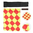 thumbnail image 5 of WHAMVOX Hand Flag with Plastic Handle Mini Flag with Waterproof cloth for Football Judge Small Suqre Pattern, 5 of 6