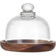 thumbnail image 1 of Cúpula de cristal para postres con base, mini campana para pasteles, vitrinas tipo domo, campana de cristal, bandeja de cristal para servir, 1 of 9