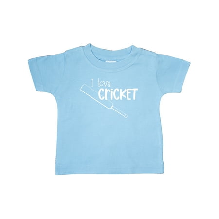 

Inktastic I Love Cricket- Cricket Bat Gift Baby Boy or Baby Girl T-Shirt