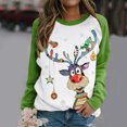 thumbnail image 4 of iTNHFP Hauts de Printemps pour Femmes Chandail en Molleton Imprimé à Manches Longues Blouse Décontractée Pull, 4 of 4