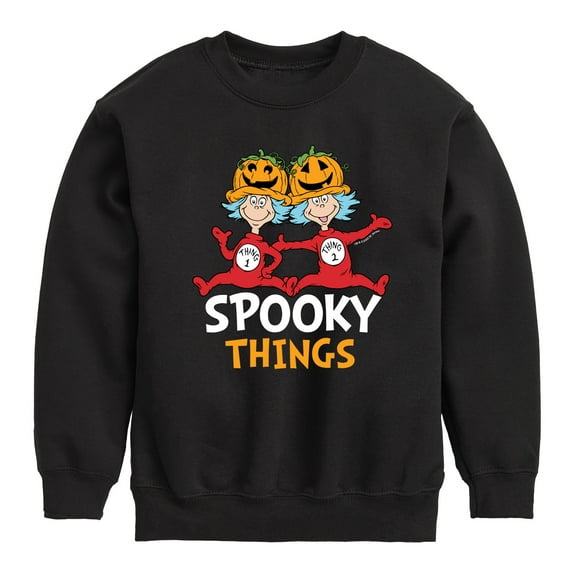 Dr. Seuss - Spooky Things - Toddler And Youth Crewneck Fleece Sweatshirt