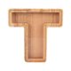 thumbnail image 2 of Caja de dinero personalizada de madera con nombre | Caja de Ahorro Personalizada en Forma de Letra | Madera Natural Artesanal | Exposición de monedas transparente | Regalo decorativo ideal, diseño, 2 of 5
