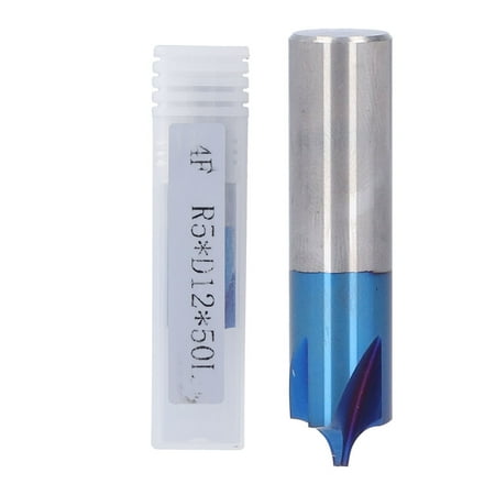 

Router Bits Tungsten Steel Standard CNC Upcut Spiral Router Bit Cutting Machine Accessories for Carving Fine SlicingR5 X D12 X 50L