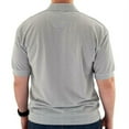 thumbnail image 2 of Classics By Palmland Men's Textured Short Sleeve Shirt In Gray Sizes M-XXL, 2 of 2